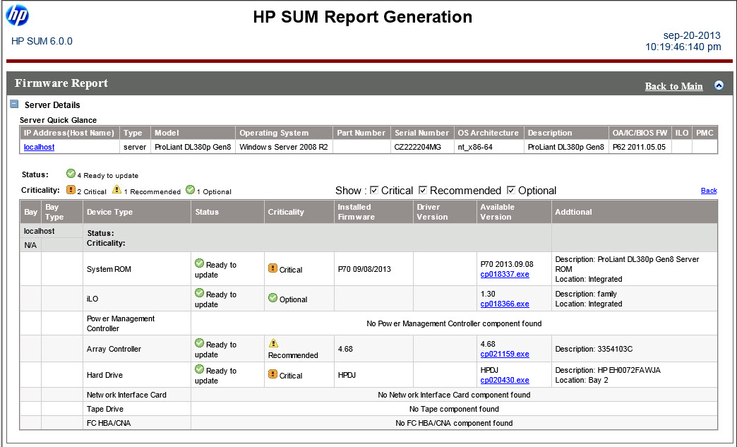 hp smart update